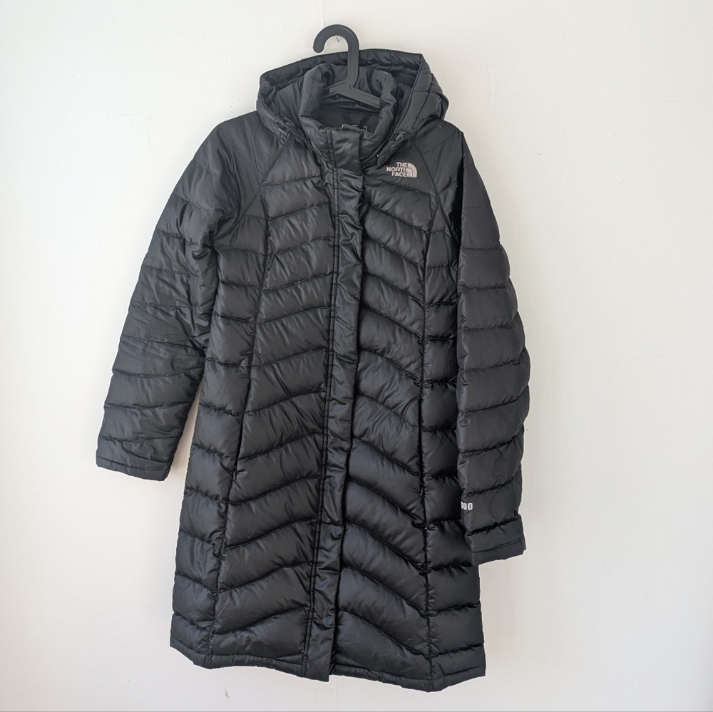 2011 The North Face 600 Women's Black Hooded Down Puffer Coat